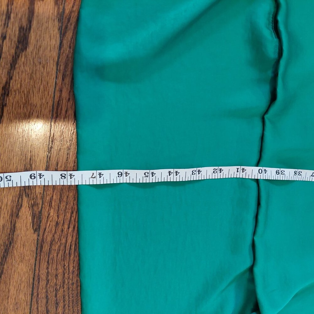 Banana Republic Size 2 Colorblock Elegant Emerald Green Formal Patio Dress - Picture 10 of 17